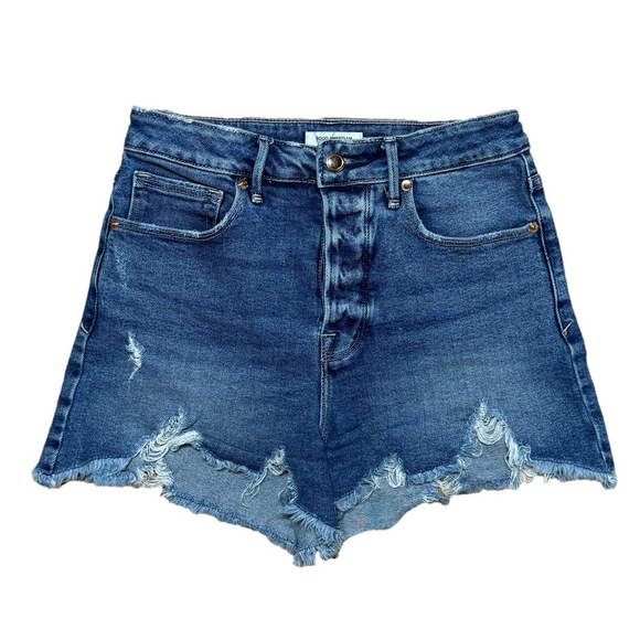 Good American Pants - Good American Good 90s Distressed Medium Wash Jean Shorts Women’s Size 4/27